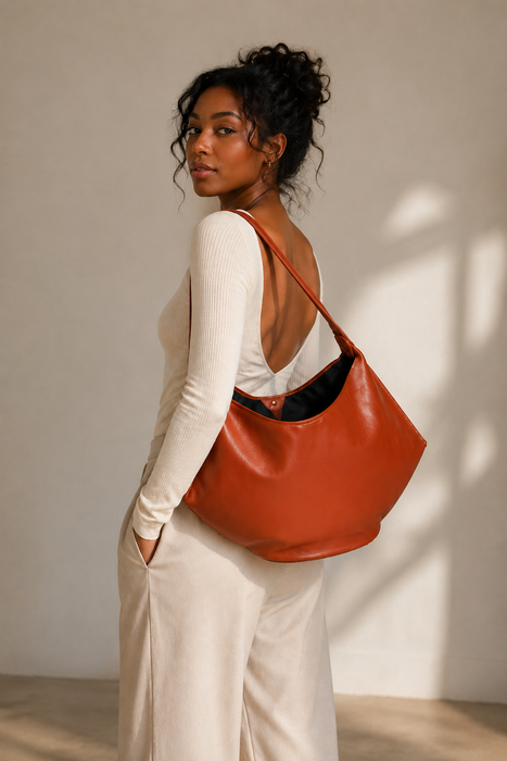 Tatum Sculpted Hobo Bag